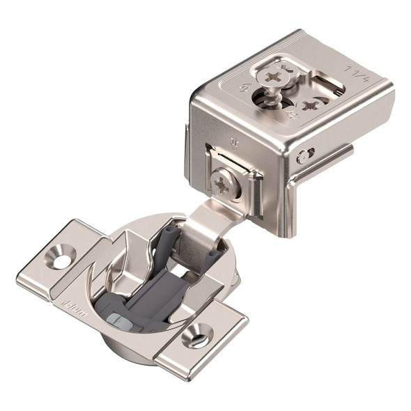 COMPACT CLIP 31C3 face frame hinges, 110 Degrees opening,  (1/2" cup depth),1-1/4" overlay, Screw-on