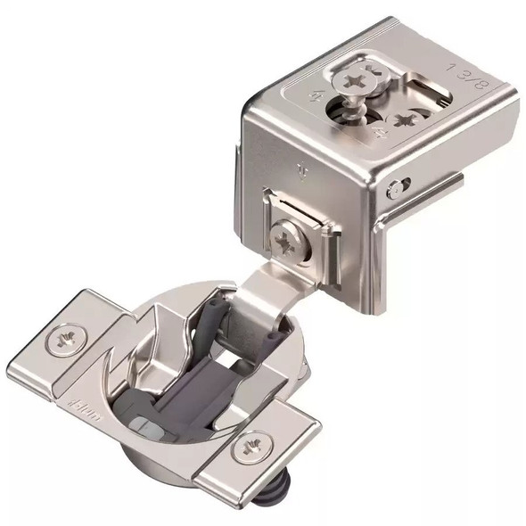 COMPACT CLIP 31C3 face frame hinges, 110 Degrees opening,  (1/2" cup depth),1-3/8" overlay, Press-in