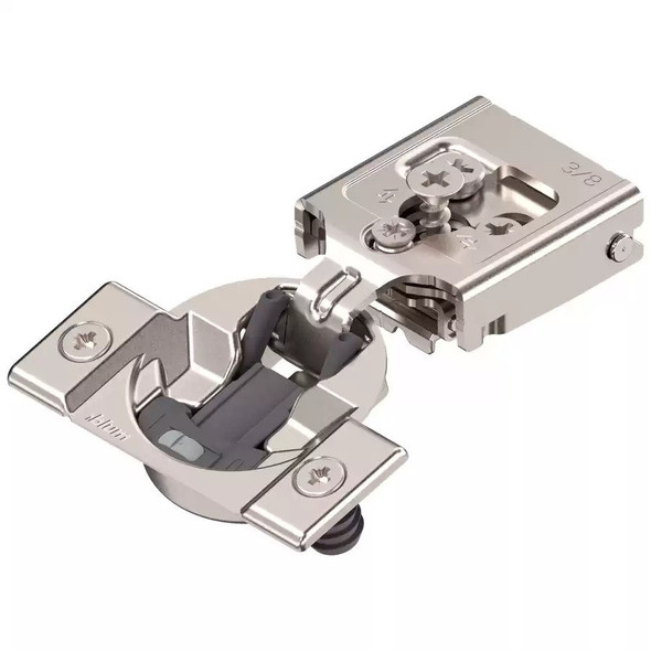 COMPACT CLIP 30C2 face frame hinges, 105 Degrees opening,  (7/16" cup depth), 3/8" overlay, Press-in