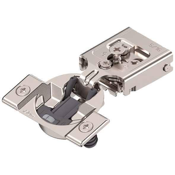 COMPACT CLIP 30C2 face frame hinges, 105 Degrees opening,  (7/16" cup depth), 3/8" overlay, Screw-on