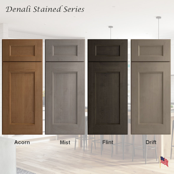 Denali Stained Wood Assembled Kitchen Cabinets by Legend