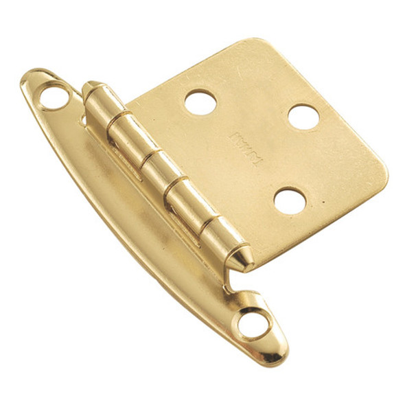 Hinge Steel 3/8'' Offset Polished Brass