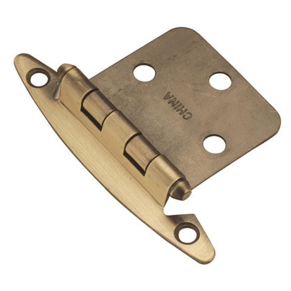 Hinge Steel 3/8'' Offset Antique Brass