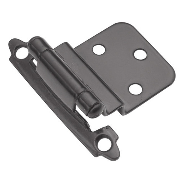 Hinge Steel Self Closing 3/8'' Offset Black