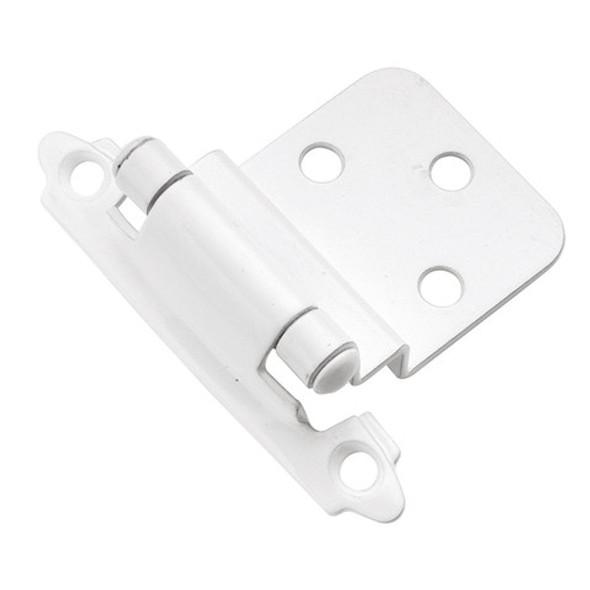 Hinge Steel Self Closing 3/8'' Offset White