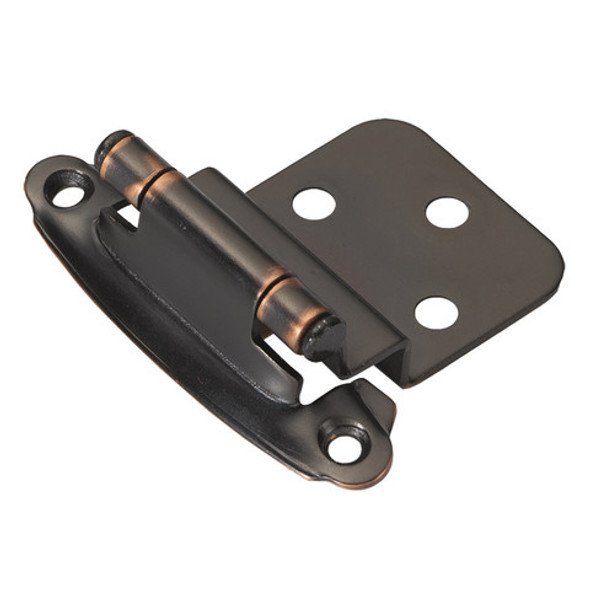 Steel Self-Closing Hinge, 3/8'' Offset, Oil Rubbed Bronze Highlighted