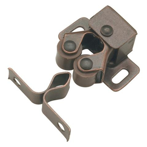 Double Roller Catch Steel 1''cc Statuary Bronze