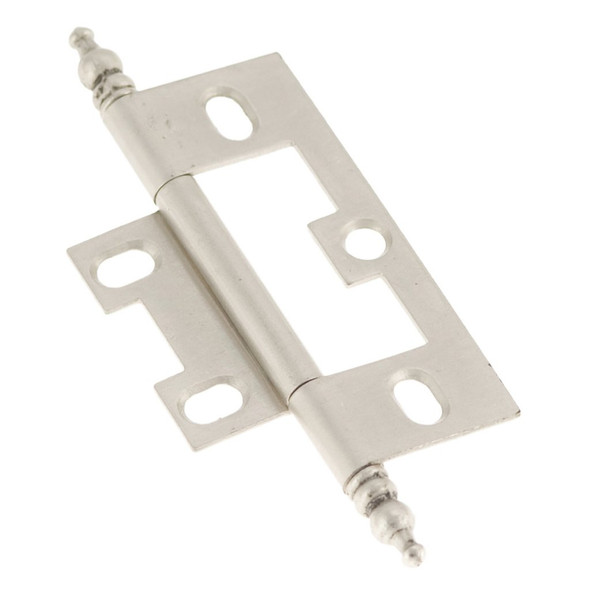 Self Mortise Cabinet Hinge, Satin Nickel 2-1/2'' x 1-1/2''